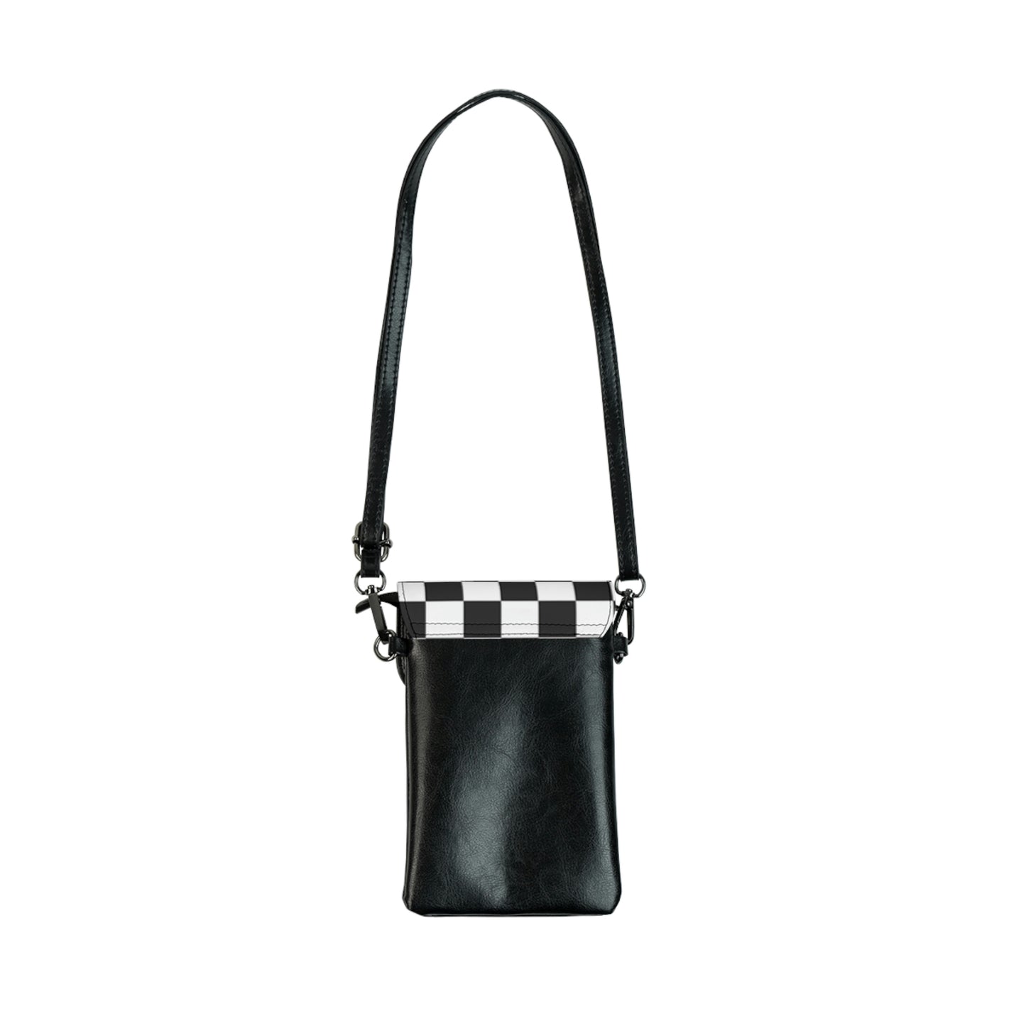 Bleu' | Sac à main à motifs noir et blanc