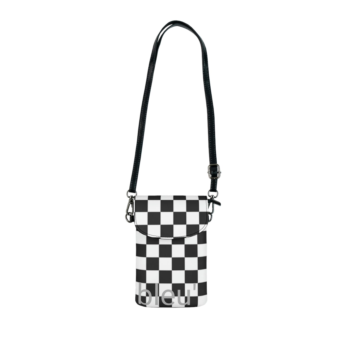 Bleu' | Sac à main à motifs noir et blanc